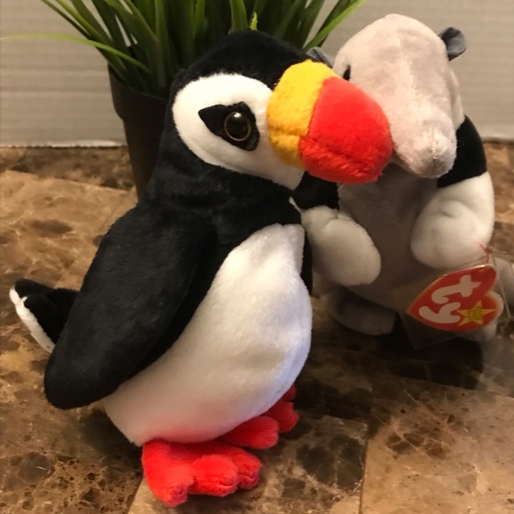 Retired TY Beanie Baby "Ants" and “Puffer” - Picture 2 of 9